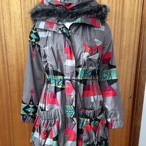 Aztec Print Coat